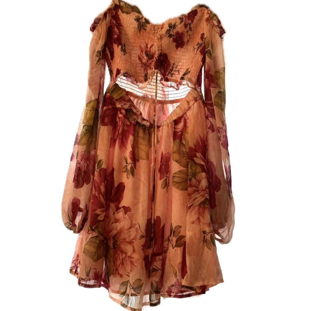 Mini Sundress with Bishop Sleeves